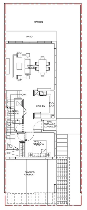 5 BR floor plan