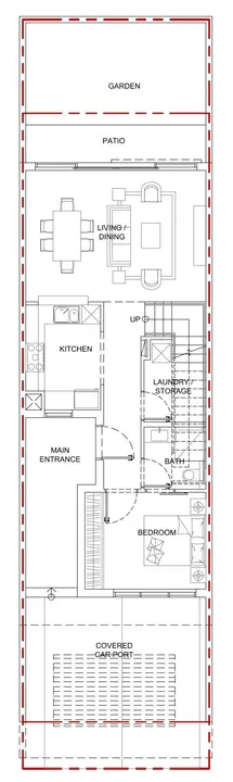 5 BR floor plan