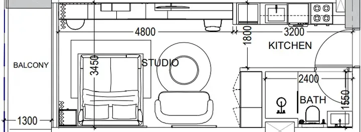 Studio floor plan