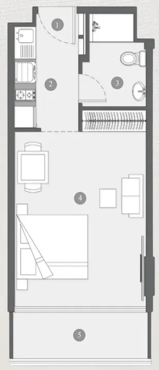 Studio floor plan