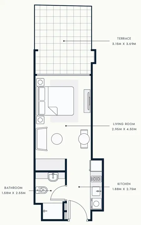 Studio floor plan