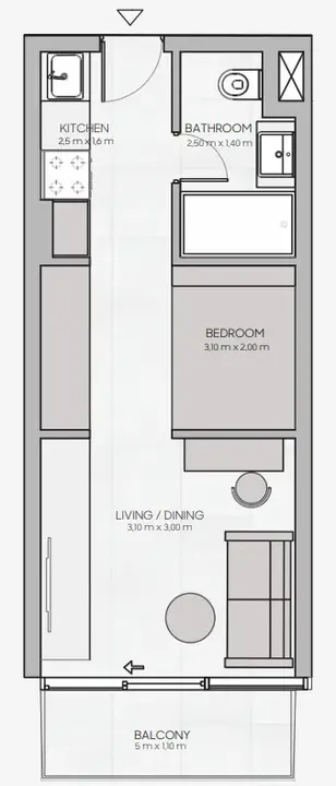 Studio floor plan