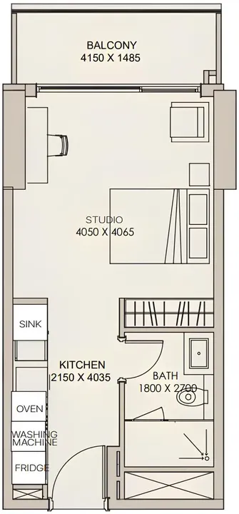 Studio floor plan
