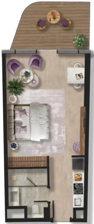 Studio floor plan