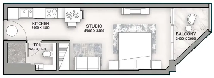 Studio floor plan