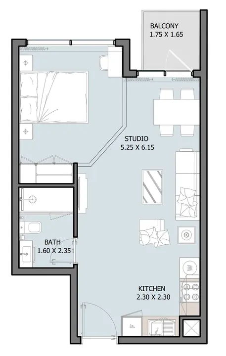 Studio floor plan