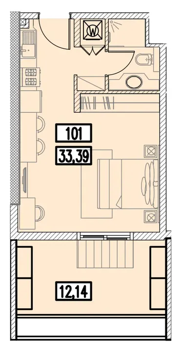 Studio floor plan