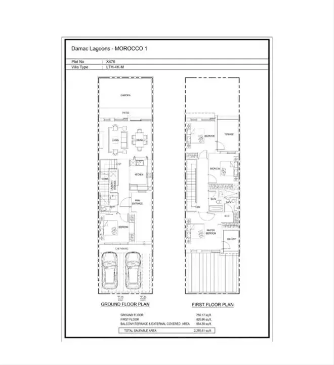4 BR floor plan