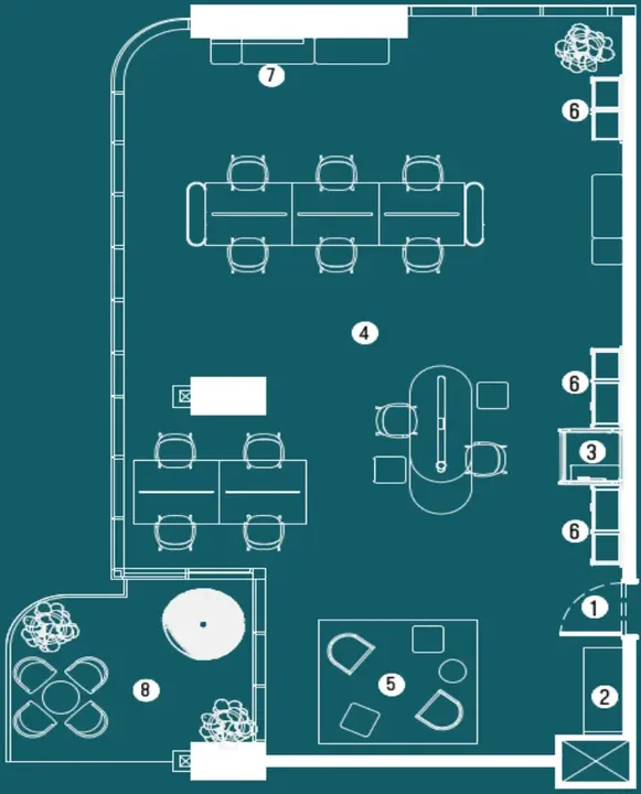 Office floor plan