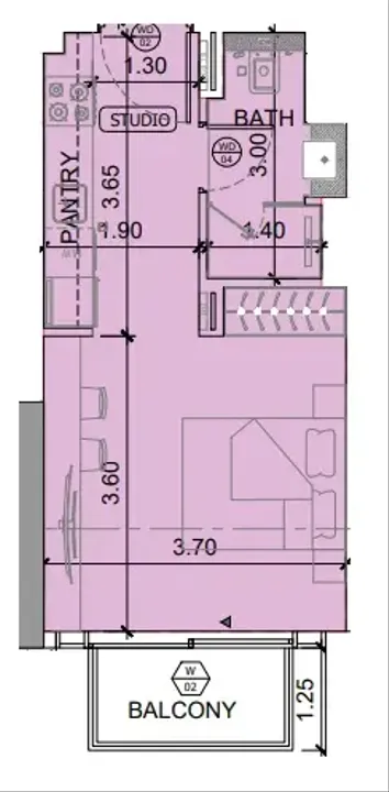 Studio floor plan