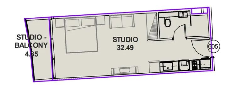 Studio floor plan