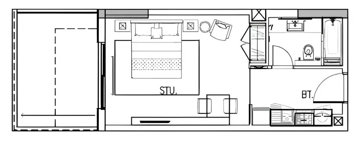 Studio floor plan