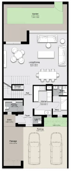 4 BR floor plan