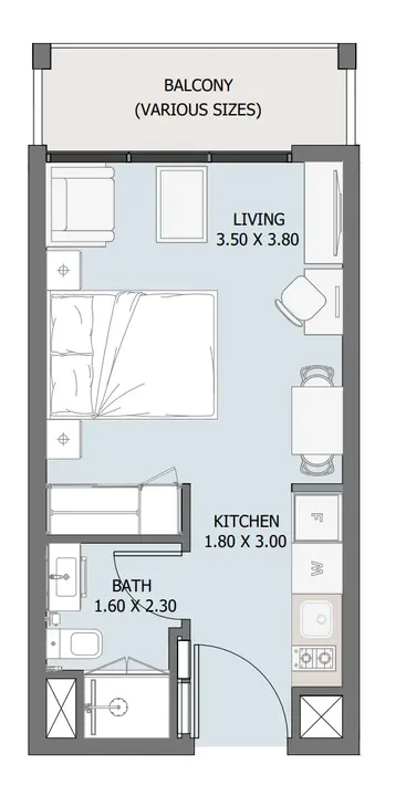 Studio floor plan