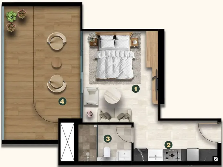Studio floor plan