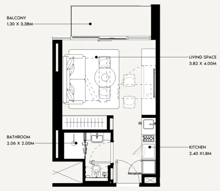 Studio floor plan