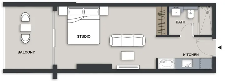 Studio floor plan