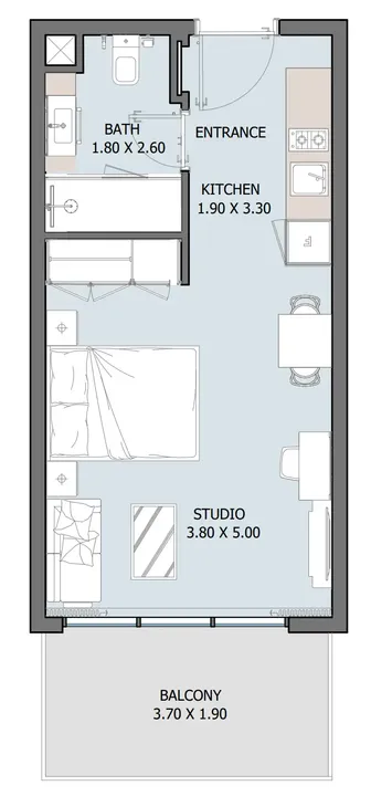 Studio floor plan