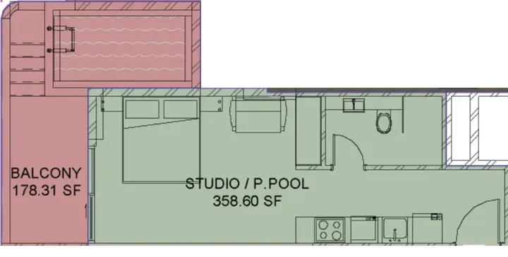 Studio floor plan