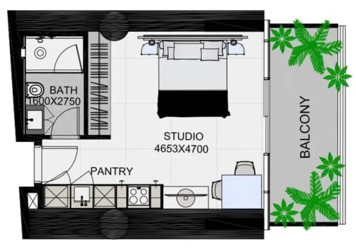 Studio floor plan