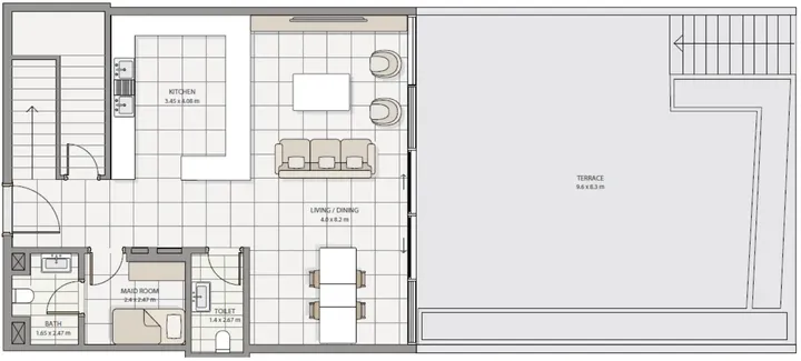 4 BR floor plan