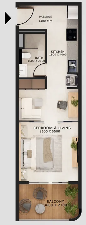 Studio floor plan