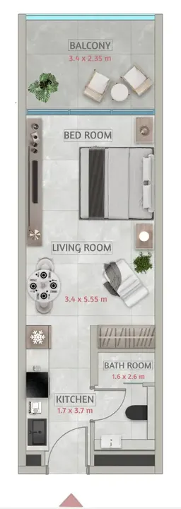 Studio floor plan