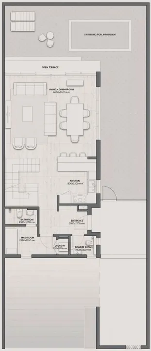 5 BR floor plan