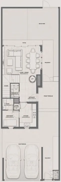4 BR floor plan