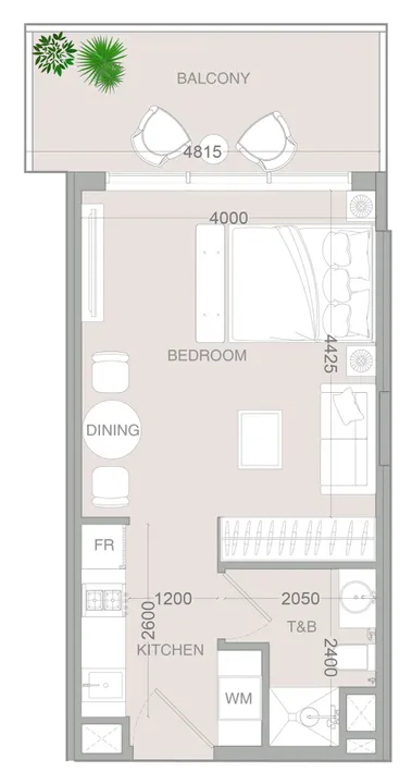 Studio floor plan