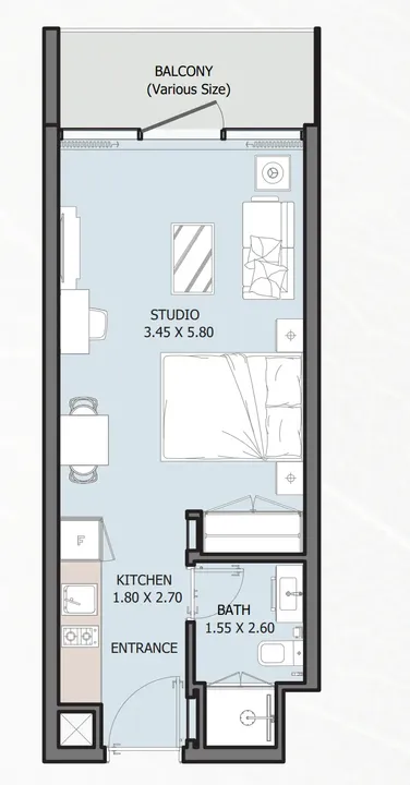 Studio floor plan