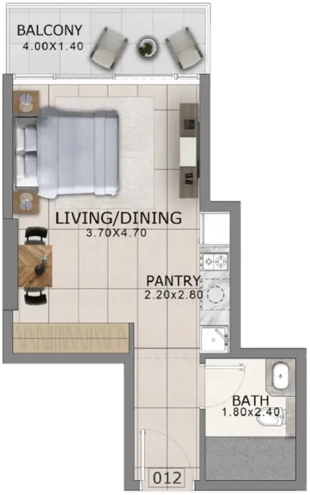 Studio floor plan