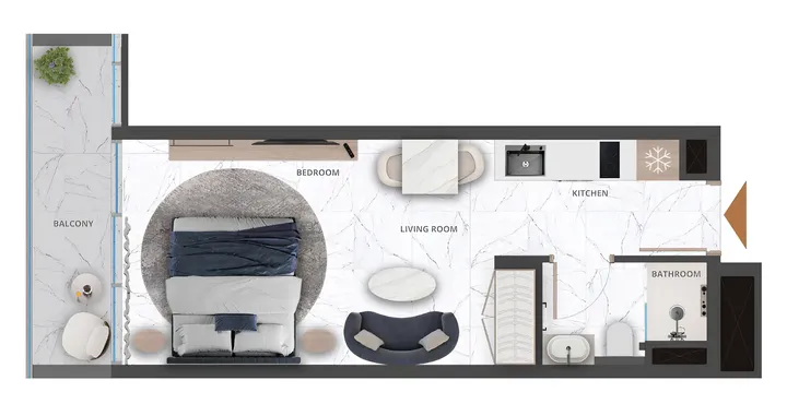Studio floor plan
