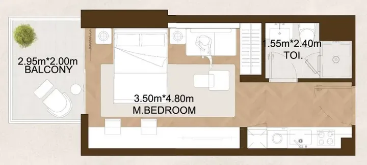 Studio floor plan