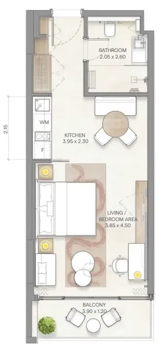Studio floor plan