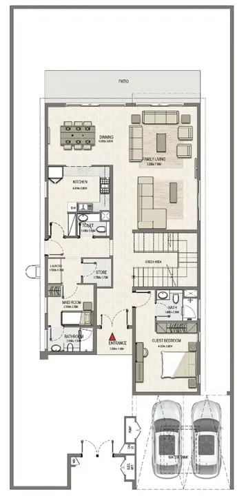 4 BR floor plan