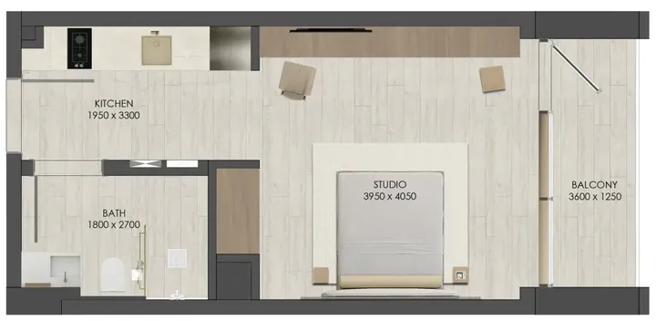 Studio floor plan