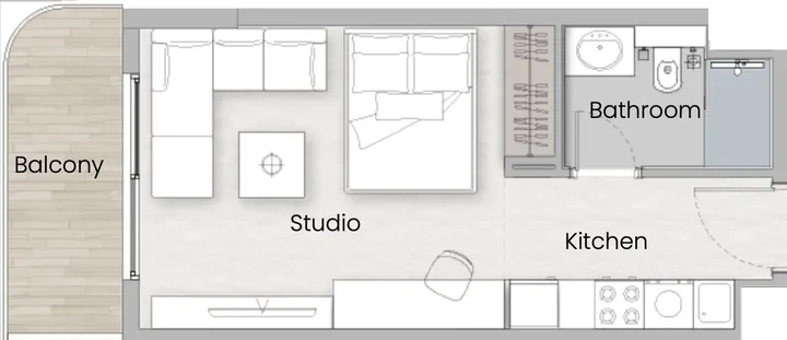 Studio floor plan