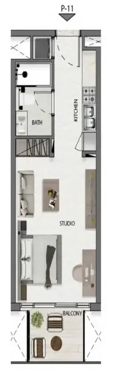 Studio floor plan