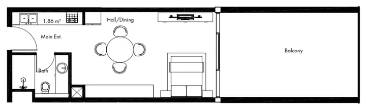 Studio floor plan
