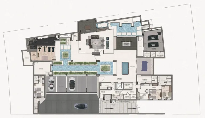5 BR floor plan