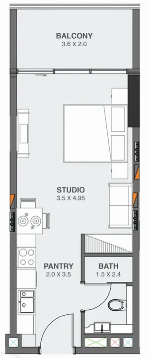 Studio floor plan