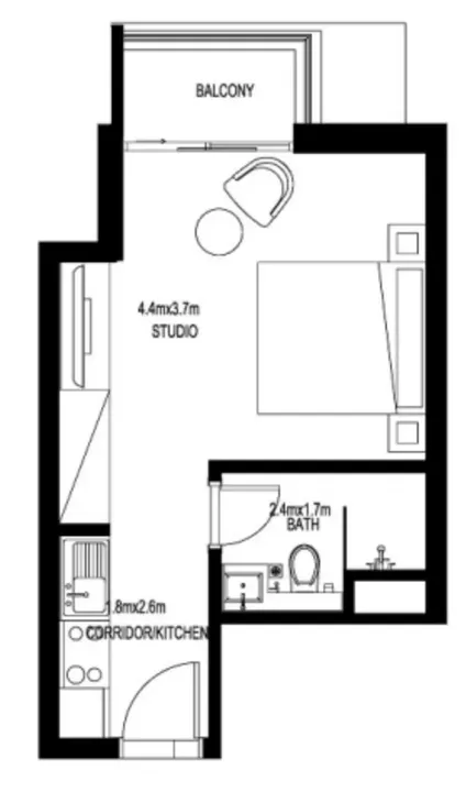 Studio floor plan