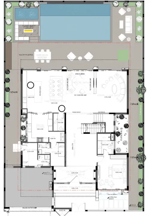 5 BR floor plan