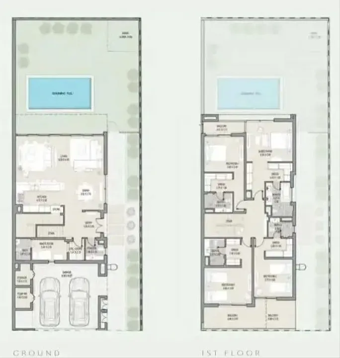 4 BR floor plan