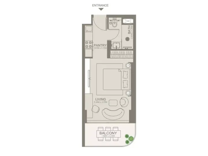 Studio floor plan