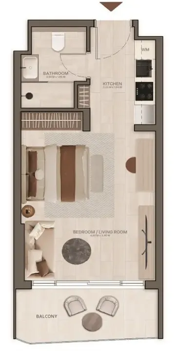 Studio floor plan