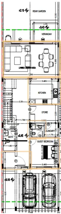 4 BR floor plan