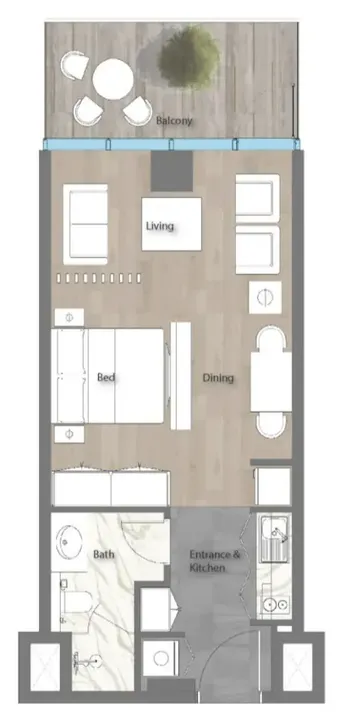 Studio floor plan