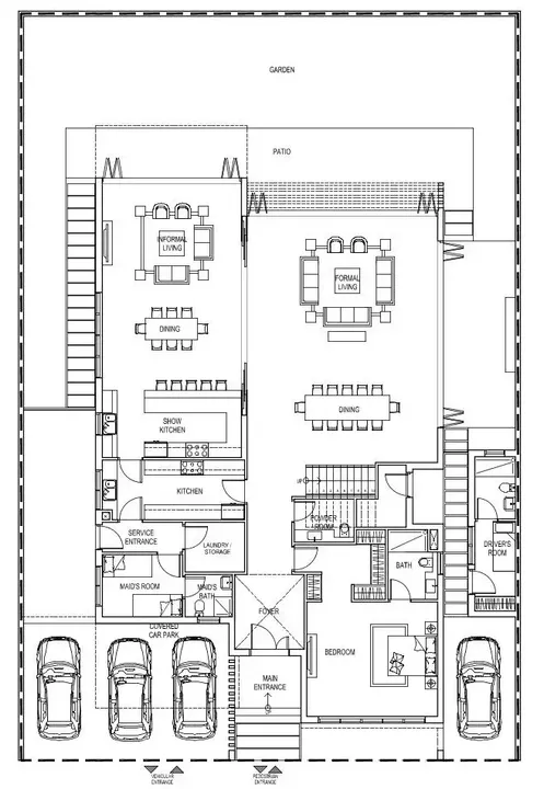8 BR floor plan